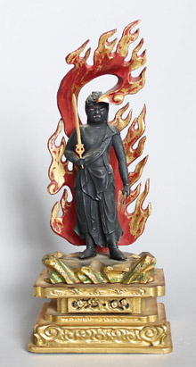 Buddhistische Statuette Mantrakönig Japan