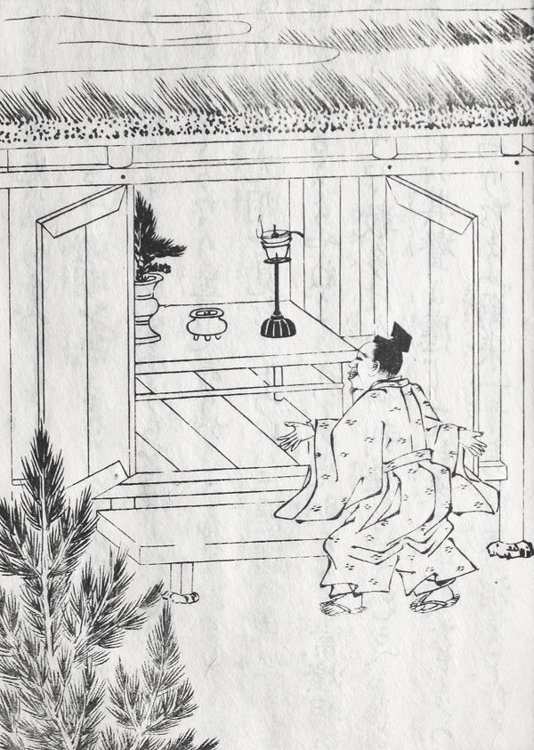 E-Kotoba Den Holzschnittbuch Japan Buddha A2