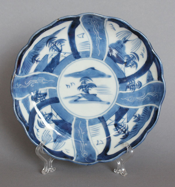 Blau-Weiß Imari Porzellan Edo A