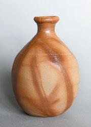 Tokkuri Bizen Keramik Sakeflasche Hidasuki