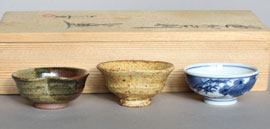 Guinomi Set Sakeschalen Kyo Keramik Japan