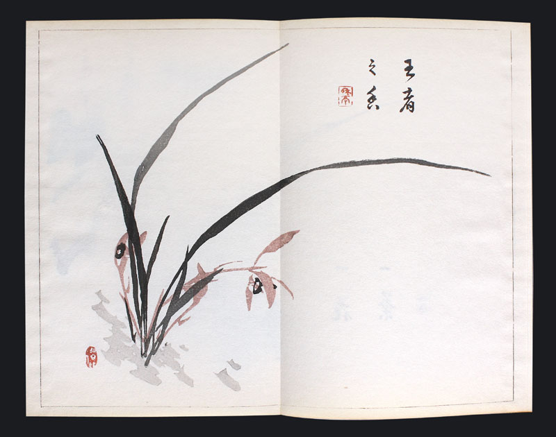 Farbholzschnittbuch Japan Meiji A
