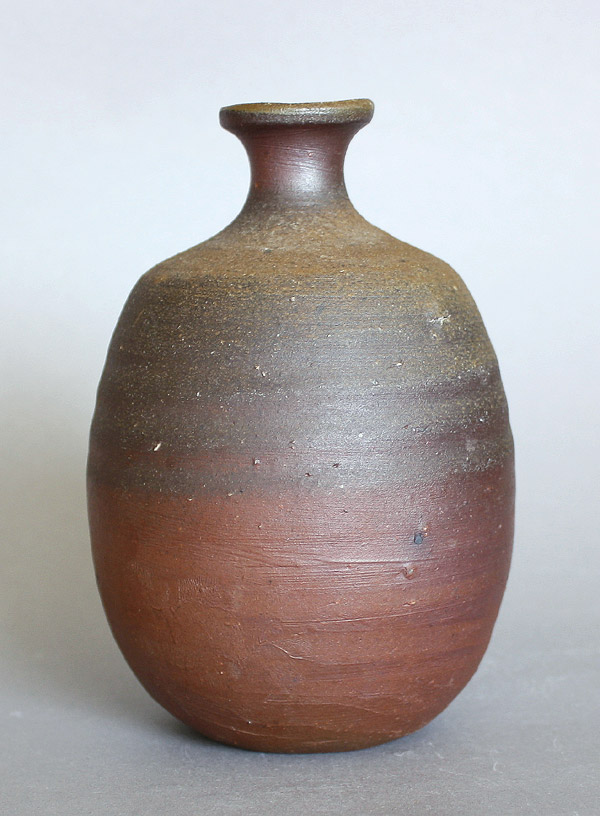 Sakeflasche Bizen Yaki Keramik C
