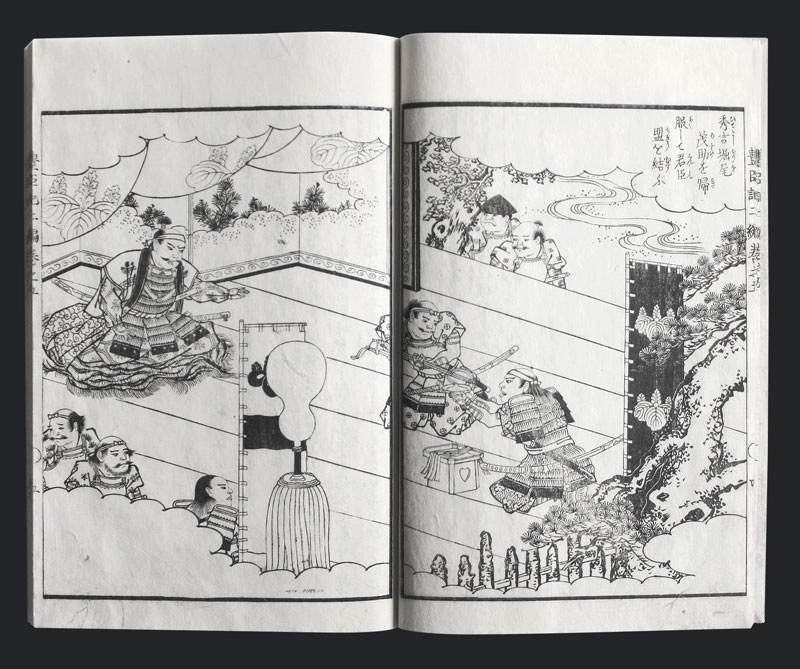Samurai Kriegsgeschichten Kuniyoshi Japan D