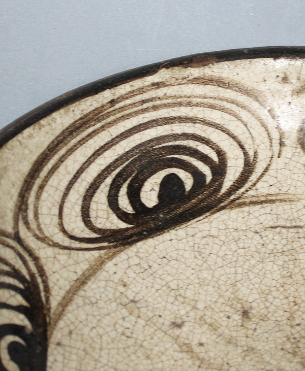 Pferdeaugenteller Seto Edo antik Horse Eye dish A1